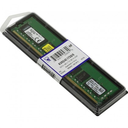 Kingston ValueRAM 8GB 2400 DDR4 2400Mhz 288 Pin ECC Unbufferred DIMM Server RAM KVR24E17S8/8